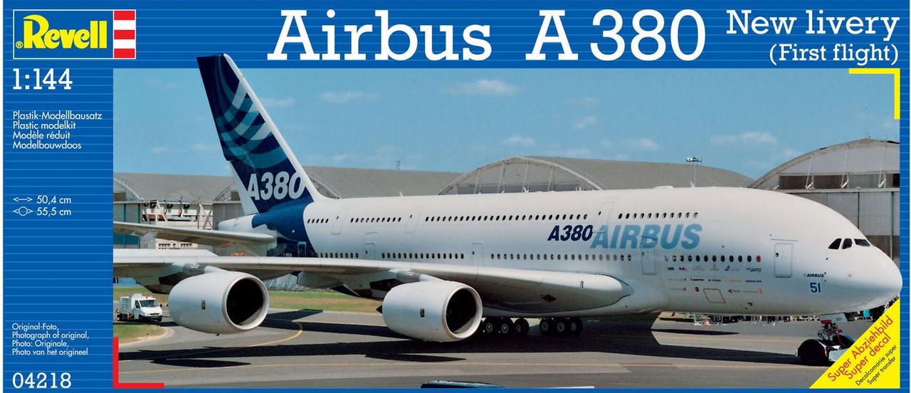 Сборная модель Revell Самолет Airbus A380 Первый полет уровень 5 масштаб 1:144 (RVL-04218) - фото 10