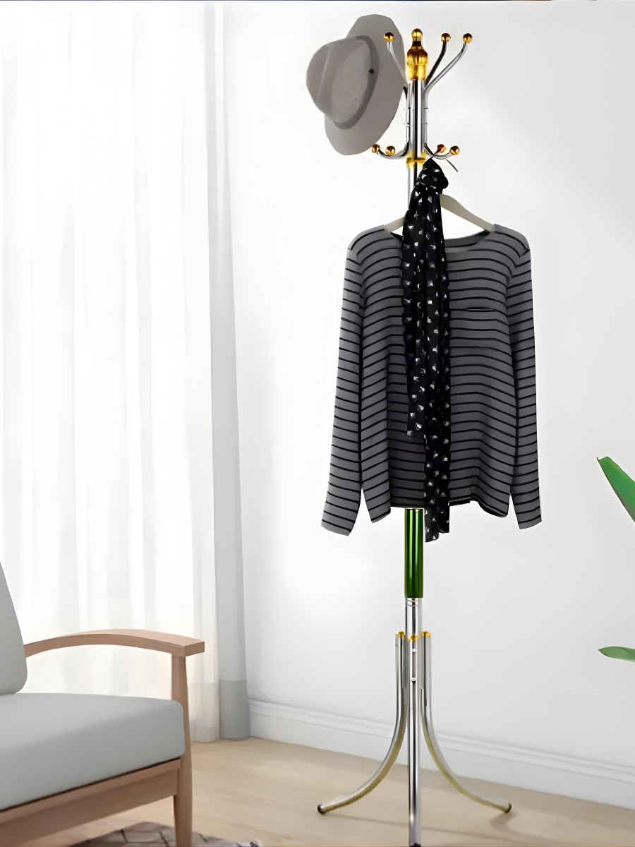 Напольная стойка для одежды 184 см 16 крючков до 30 кг Зеленый (8047659355) - фото 9 Напольная стойка для одежды 184 см 16 крючков до 30 кг Зеленый (8047659355) - фото 9