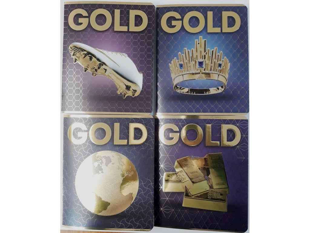 Тетрадь в клетку Тетрада 48 л. 10 шт. SUPER GOLD МИКС-1 (929464)