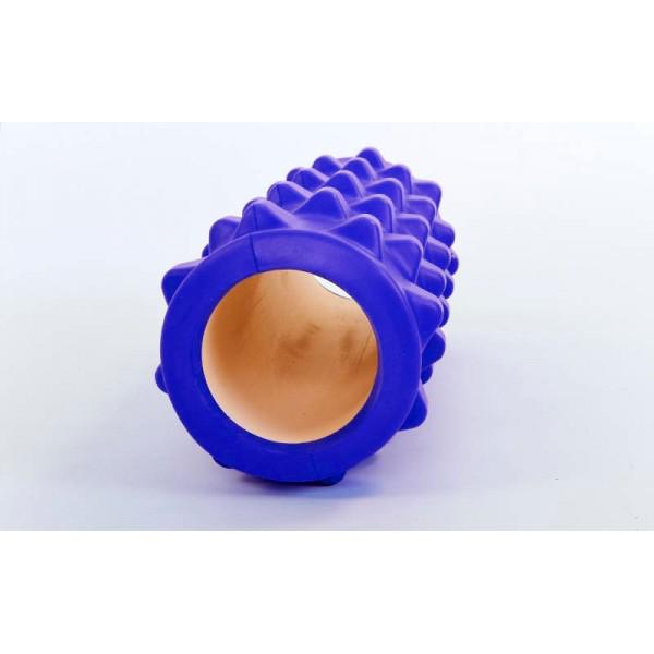 Массажный ролик OSPORT MS 0857-9 33x14 см Синий - фото 2