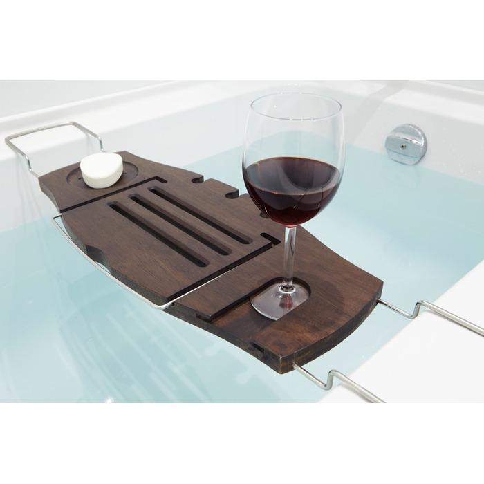 Полиця для ванної Aquala Bathtub Caddy Umbra 71,1-94x21,6x3,8 см Коричневий (020390-656) - фото 8