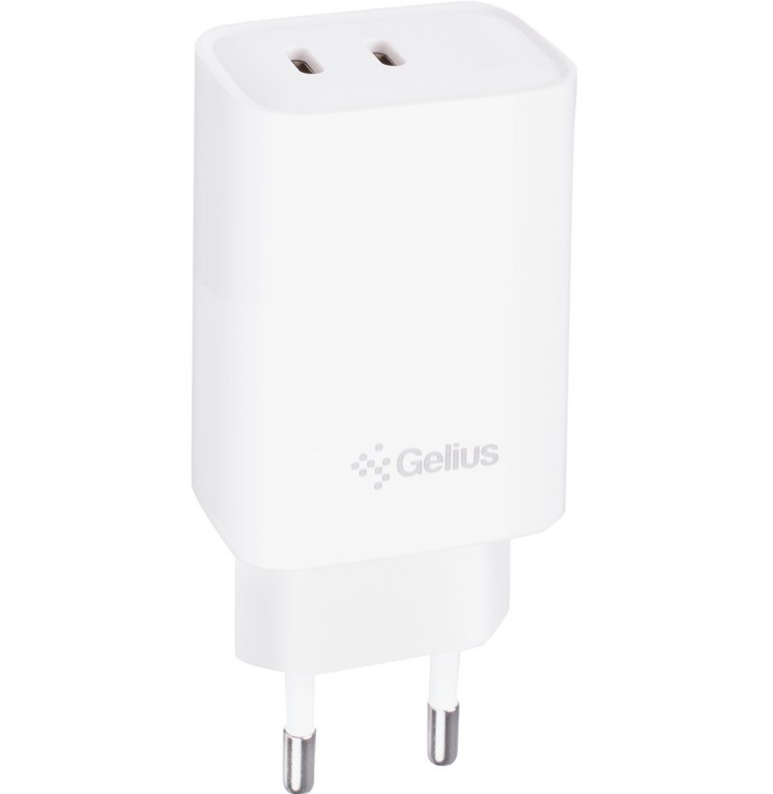 Зарядний пристрій мережевий Gelius Dos GP-HC062 40W 2Type-C White (2650207079)