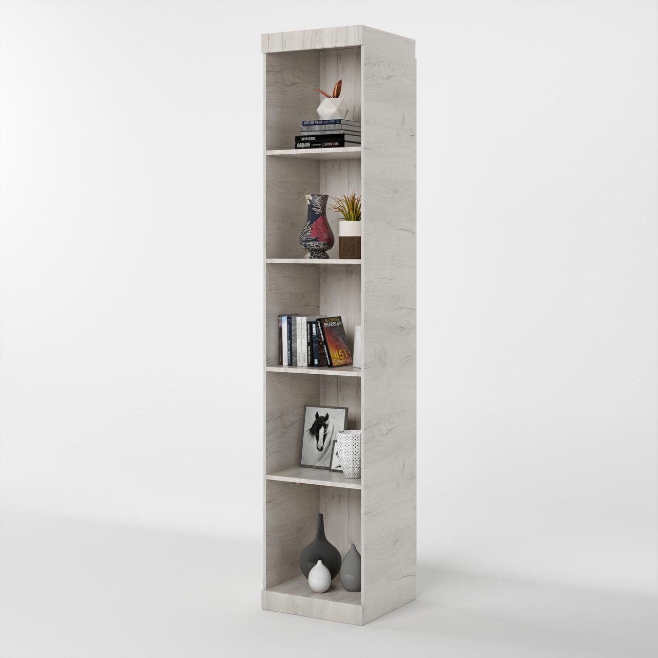 Шкаф-пенал открытый Эверест Соната Дуб крафт белый (DTM-2689)