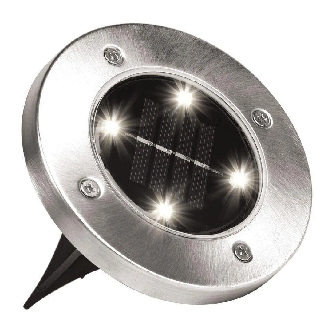 Світильник садовий Bell Howell Disk lights Чорно-сріблястий (1007779-Black-1)