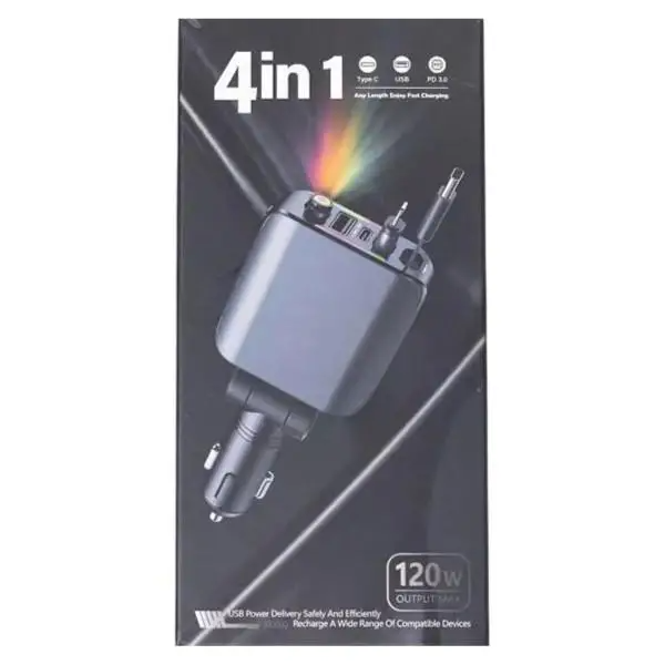 Зарядное устройство автомобильное с LED-проекцией Черный (HP-E1) - фото 11 Зарядное устройство автомобильное с LED-проекцией Черный (HP-E1) - фото 11