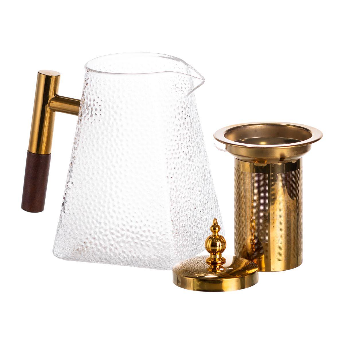 Чайник для заварювання скляний для чаю з металевою ручкою HP-34-36 1 л Прозорий (A-034253) - фото 4 Чайник для заварювання скляний для чаю з металевою ручкою HP-34-36 1 л Прозорий (A-034253) - фото 4