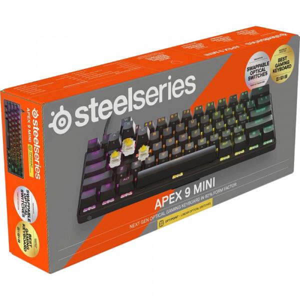 Клавиатура для ПК SteelSeries Apex 9 Mini RGB USB оптическая UA Черный (616746) - фото 6 Клавиатура для ПК SteelSeries Apex 9 Mini RGB USB оптическая UA Черный (616746) - фото 6