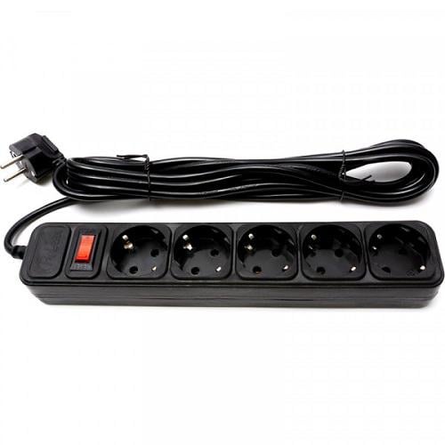Мережевий фільтр ProLogix PRS-075P5-45B на 5 розеток 4,5м 10А 2500 Вт Чорний (12133476)