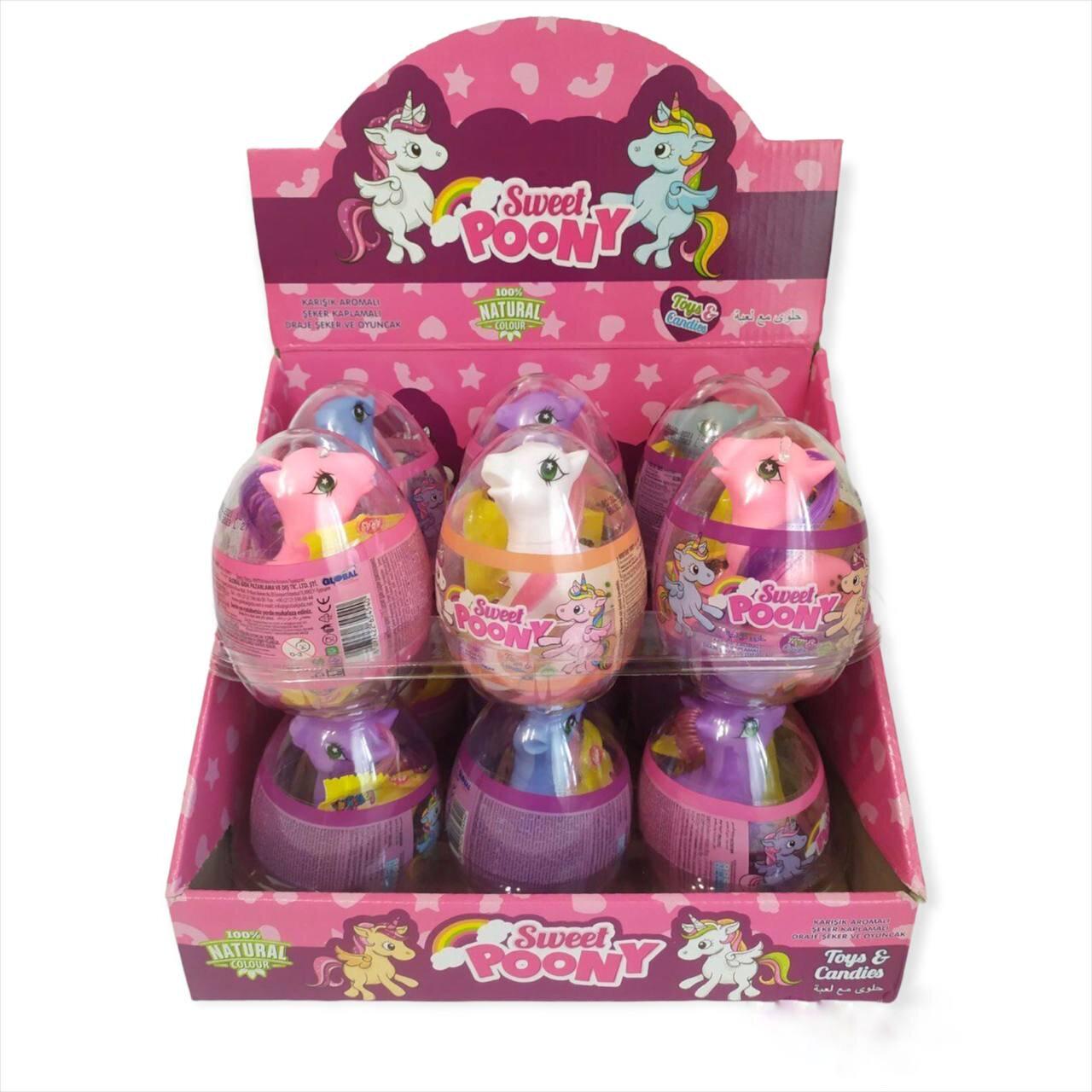 Игрушка в пластиковом яйце Aras Sweet Poony 12 шт.