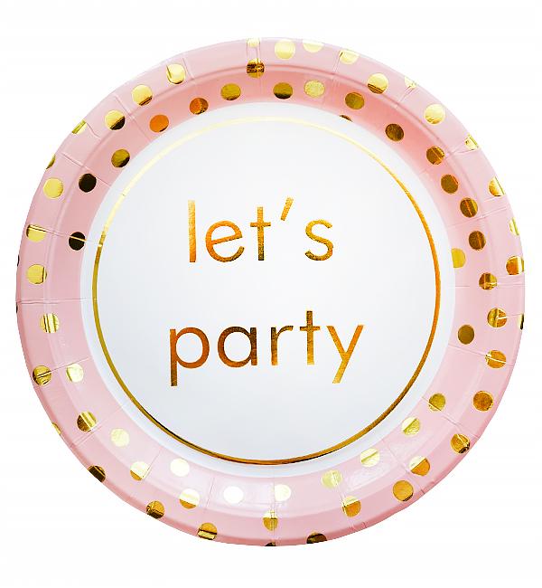 Бумажные тарелки Let's Party картон высокого качества 10 шт.18 см