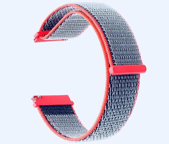 Нейлоновый ремешок для часов Samsung Galaxy Watch 42 мм SM-R810 Neon Red (781369148)