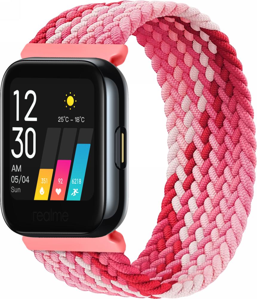 Ремінець Solo Loop Multi для Realme Watch (135 мм) Pink White (25183-52)