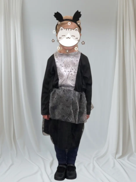 Костюм для Хэллоуина для девочки с обручем Вампир S Разноцветный (149500) - фото 2 Костюм для Хэллоуина для девочки с обручем Вампир S Разноцветный (149500) - фото 2