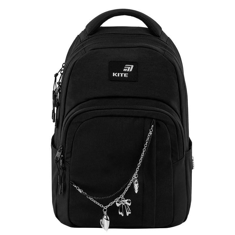 Рюкзак KITE Education teens Black&Charm 42x29x17 см 17 л Черный (K26-2578M-1)
