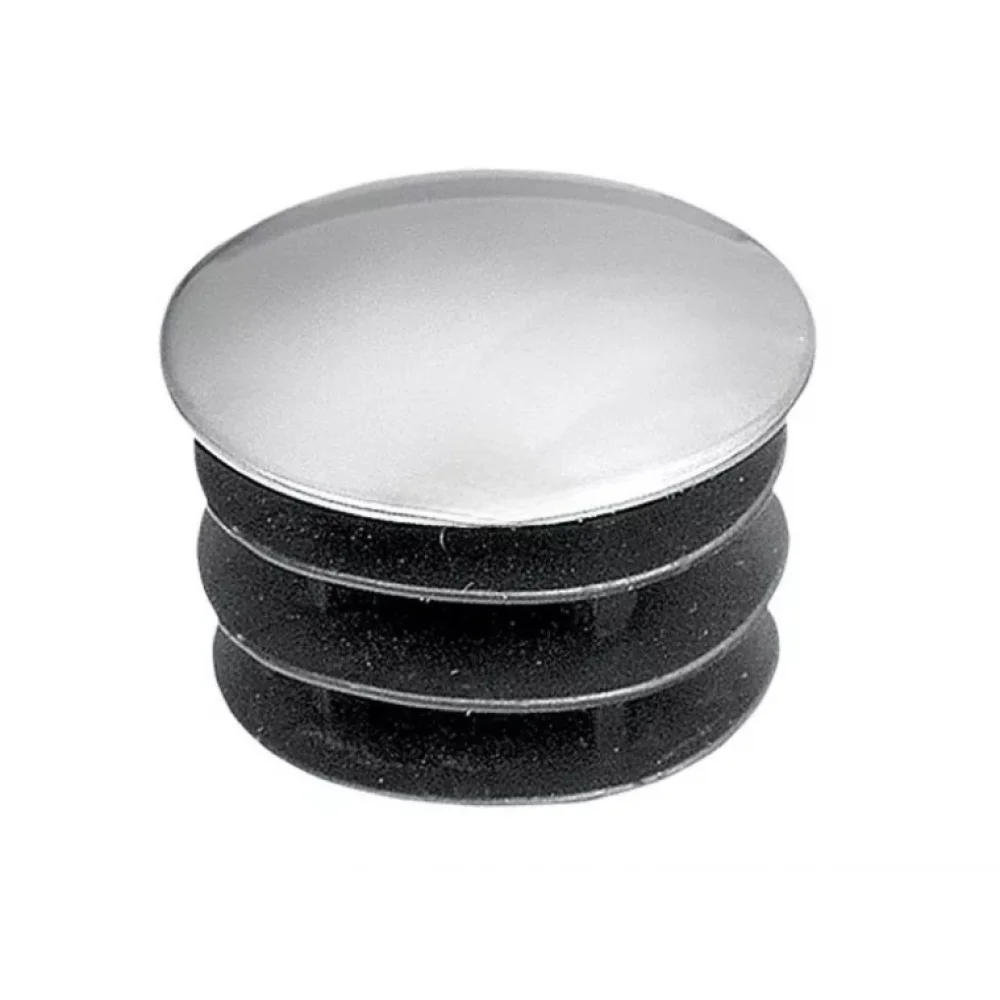 Меблева заглушка Sigma плоска накладна R-17 для Хромованої труби d 25 мм Хром (ZG0838)