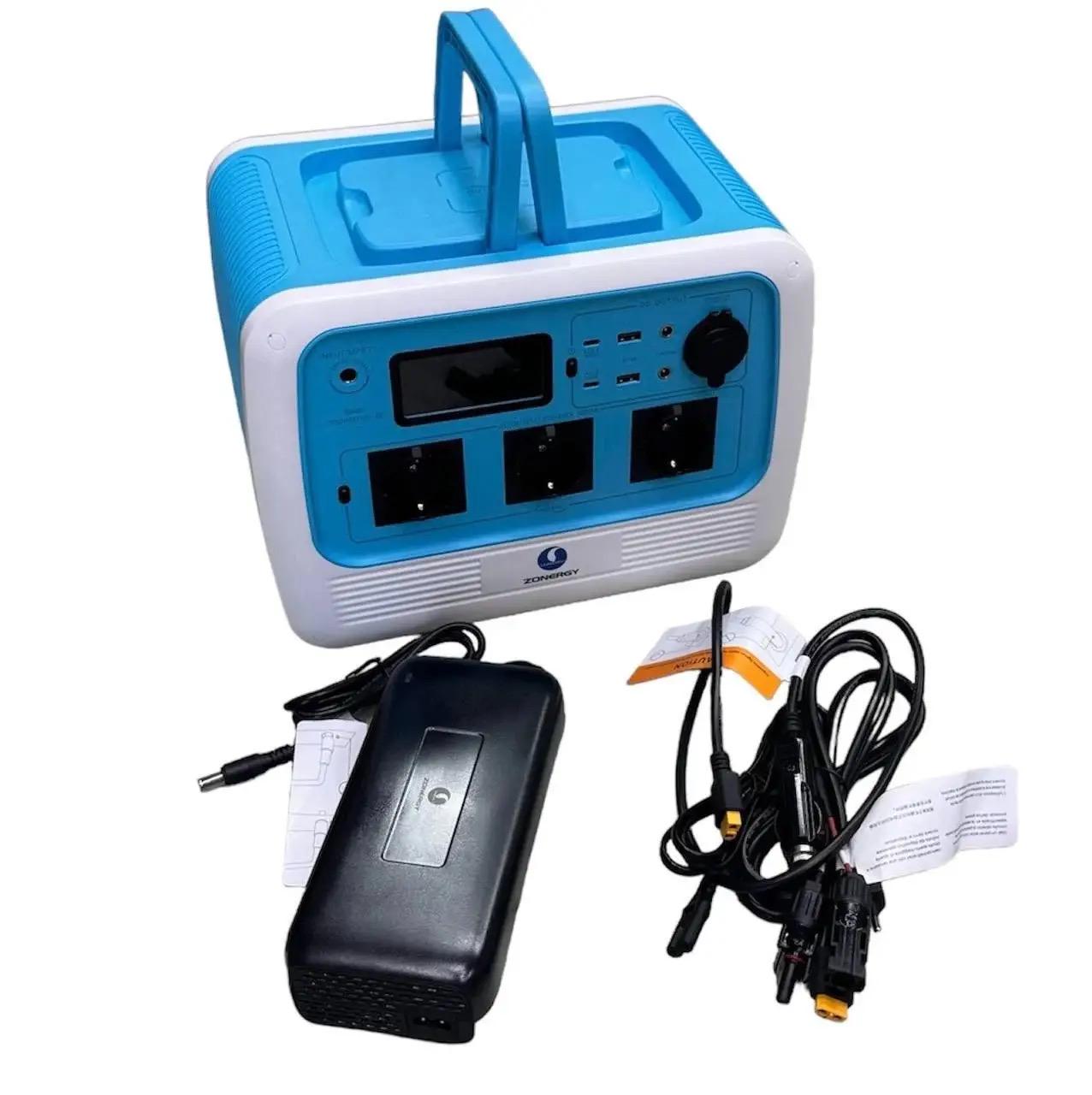 Зарядная станция портативная Zonergy BALDR 700 Вт 537 Вт/ч LiFePO4 с MPPT PD AC 700W с беспроводной зарядкой и фонарем до 1200 Вт чистая синусоида - фото 2 Зарядная станция портативная Zonergy BALDR 700 Вт 537 Вт/ч LiFePO4 с MPPT PD AC 700W с беспроводной зарядкой и фонарем до 1200 Вт чистая синусоида - фото 2