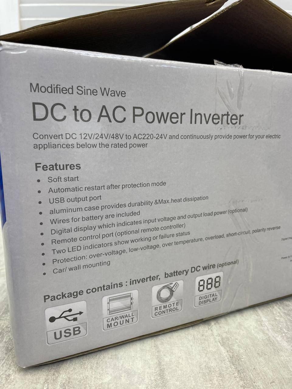 Інвертор TammaTech MS-1500 W 12 V модифікований синус - фото 4 Інвертор TammaTech MS-1500 W 12 V модифікований синус - фото 4