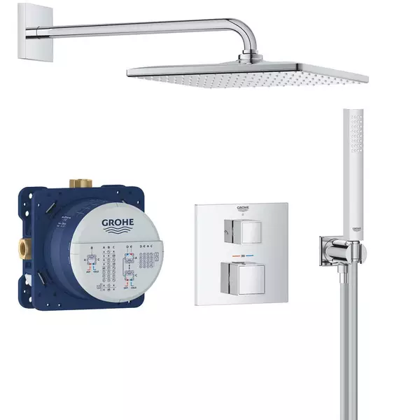 Душевая система скрытого монтажа Grohe Grohtherm Cube 34868000 с термостатом (35624070)