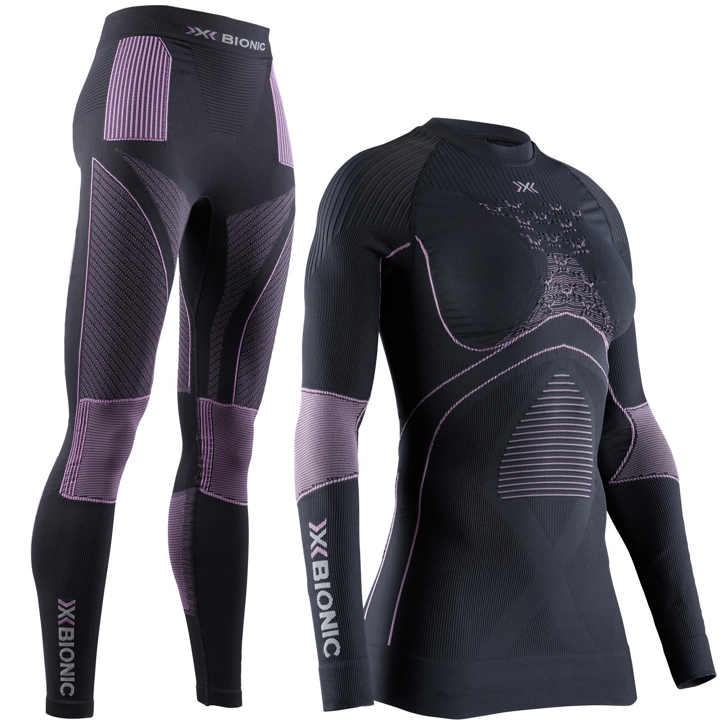Комплект термобелья женский X-Bionic Energy Accumulator 4.0 Set EA-WT06W19W+EA-WP05W19W-G024 S Charcoal/Magnolia