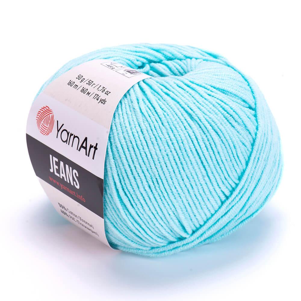 Пряжа YarnArt Jeans цвет 76 Светлая бирюза (1774600677)