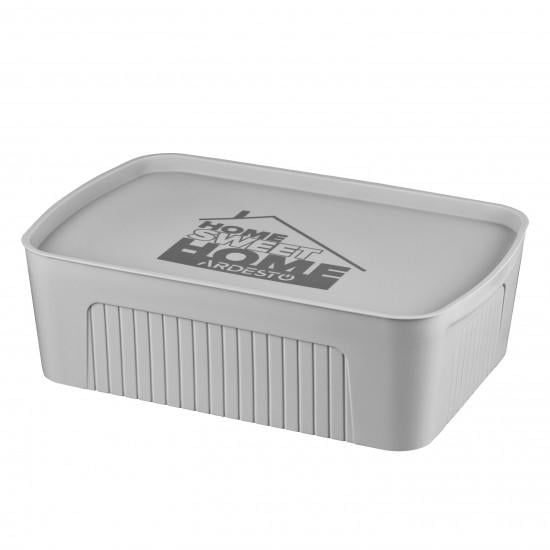 Ящик для хранения с крышкой для хранения Ardesto пластик 13 л (ARHC2513G)
