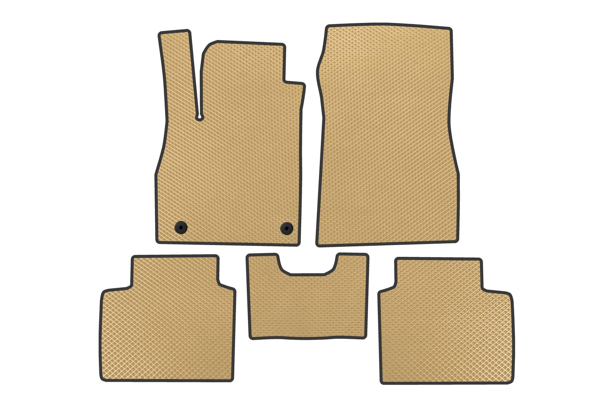 Коврики в автомобиль EVA Digital Designs для Nissan Micra K14 2016- гг. этилвинилацетат Бежевый (183704)