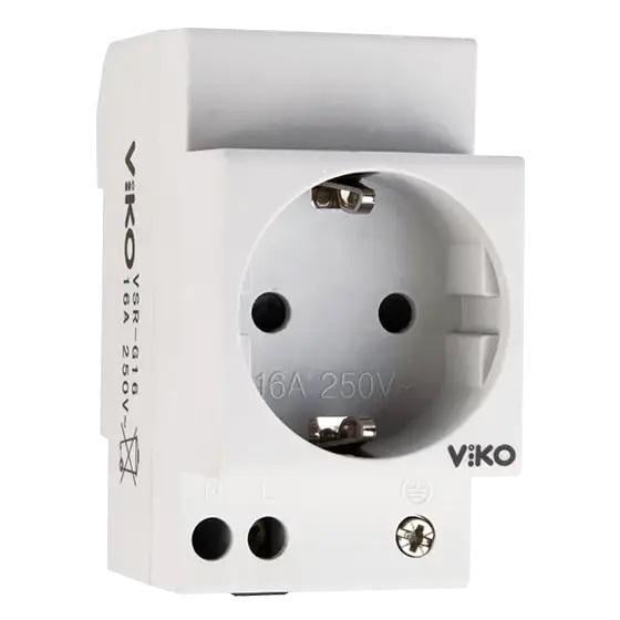 Розетка штепсельна модульна 6VRBE-2C4030/AC 16A 250V AC німецького типу (26155) Розетка штепсельна модульна 6VRBE-2C4030/AC 16A 250V AC німецького типу (26155)