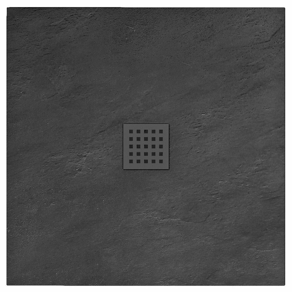 Поддон для душа REA BLACK ROCK REA-K4581 акриловый 90x90x3,5 см (133571)