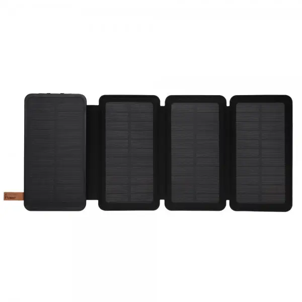 Солнечная батарея мобильная Solar Power Bank Viakihg 10000 mAh реальная емкость 8000 mAh Черный