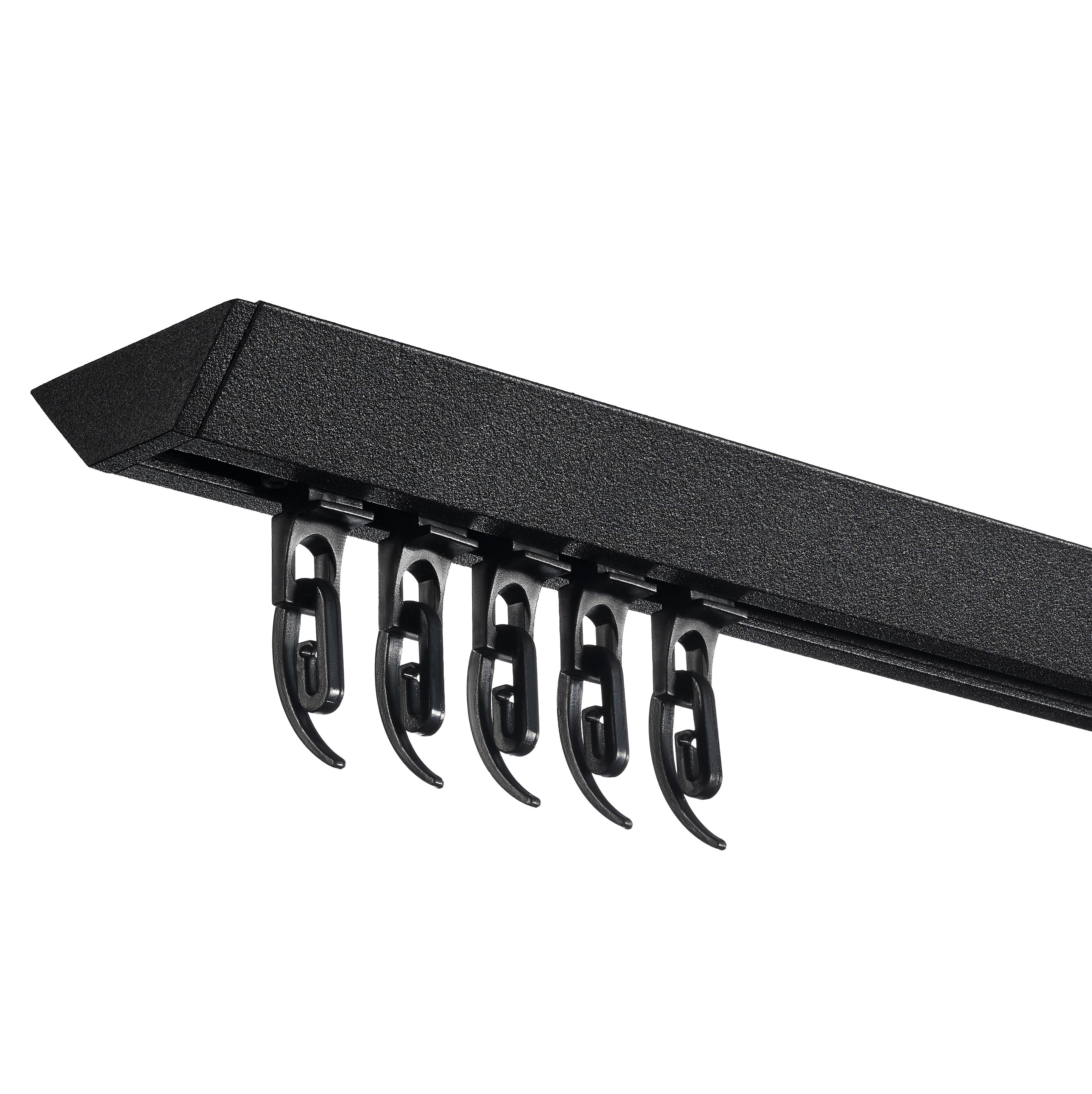 Карниз для штор Plastidea FLY 240 см Черный с фурнитурой KS (7020) Карниз для штор Plastidea FLY 240 см Черный с фурнитурой KS (7020)