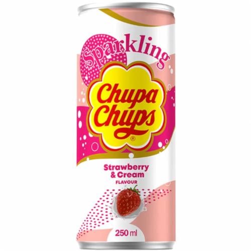 Напиток газированный Chupa Chups Strawberry&Cream 250 мл (04712)