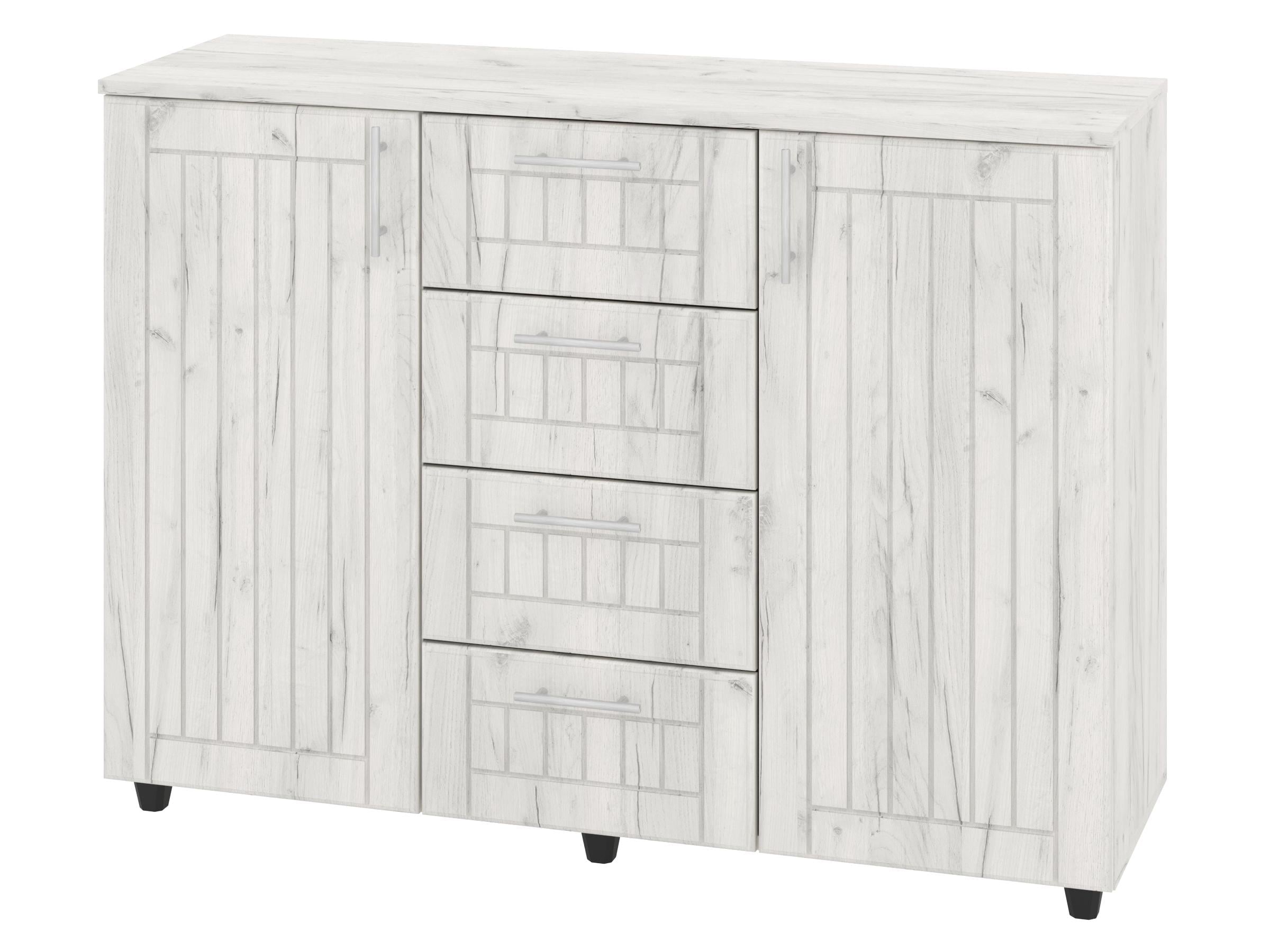 Комод с ящиками PEHOTIN К-4+2 МДФ ДСП/МДФ 120х38х87,5 см Дуб крафт (PN-100625)