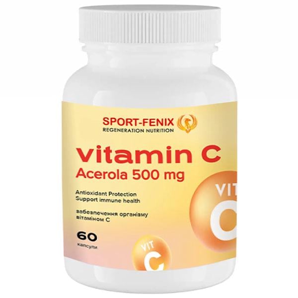 Витамин C для спорта Sport-Fenix ​​Vitamin C-500 Acerola 500 мг 60 капс. (000026628)