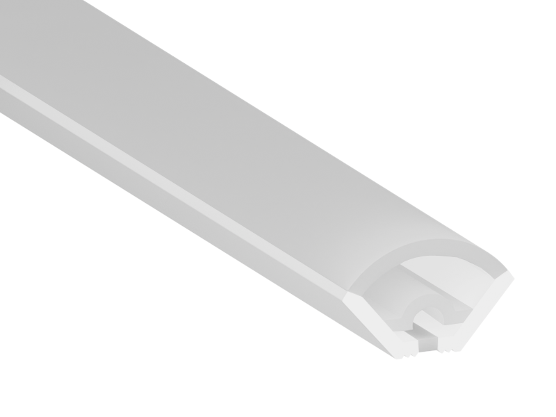 Профіль силіконовий LEDUA СП-5 для LED стрічки 22х14 мм кутовий IP67 1 м (6844)