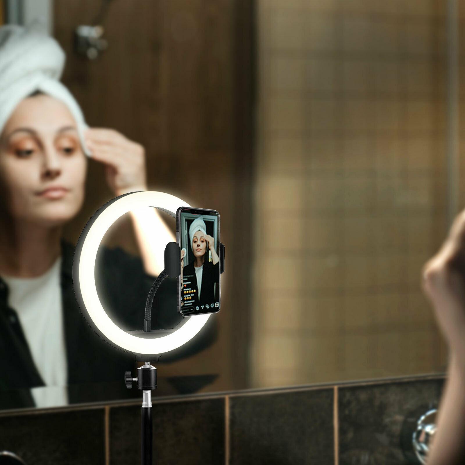 Лампа светодиодная кольцевая RGB 26 см для фото- и видеосъемки. - фото 4