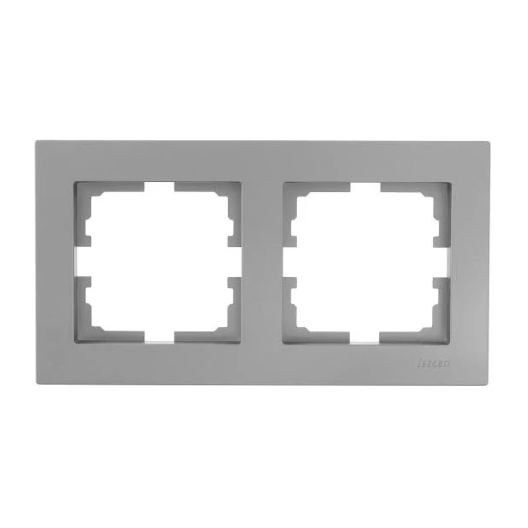 Рамка двомісна Vesna горизонтальна Асфальт (742-M6980-147)