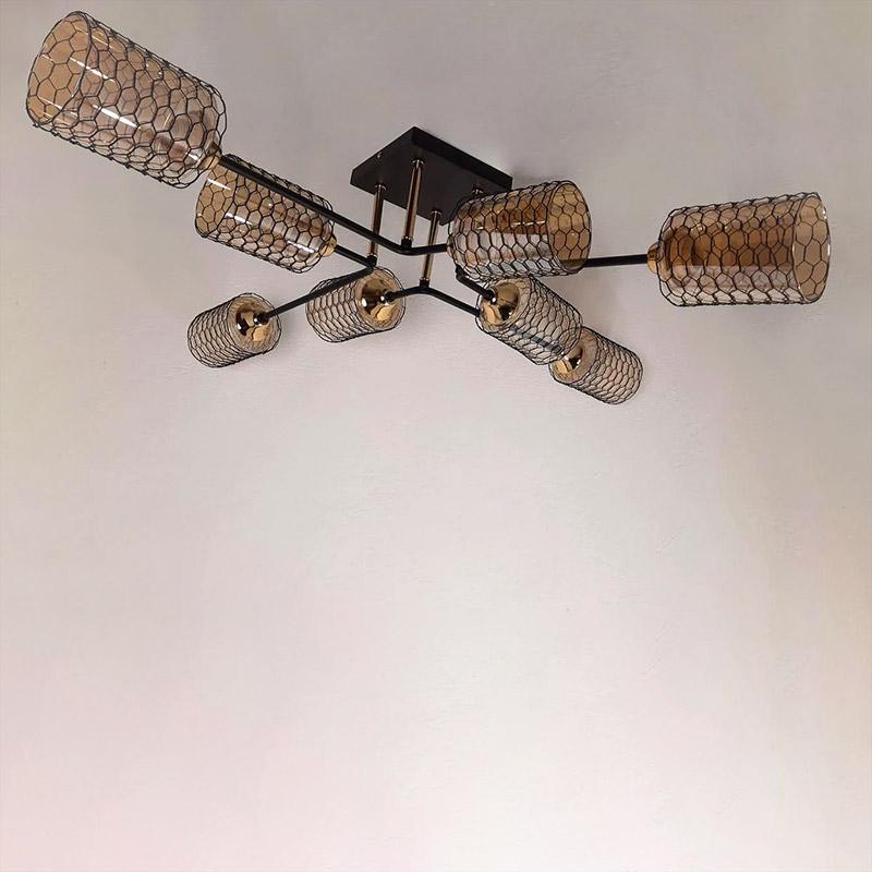 Люстра стельова Light House NM-16465/8 F Чорний (16028) Люстра стельова Light House NM-16465/8 F Чорний (16028)