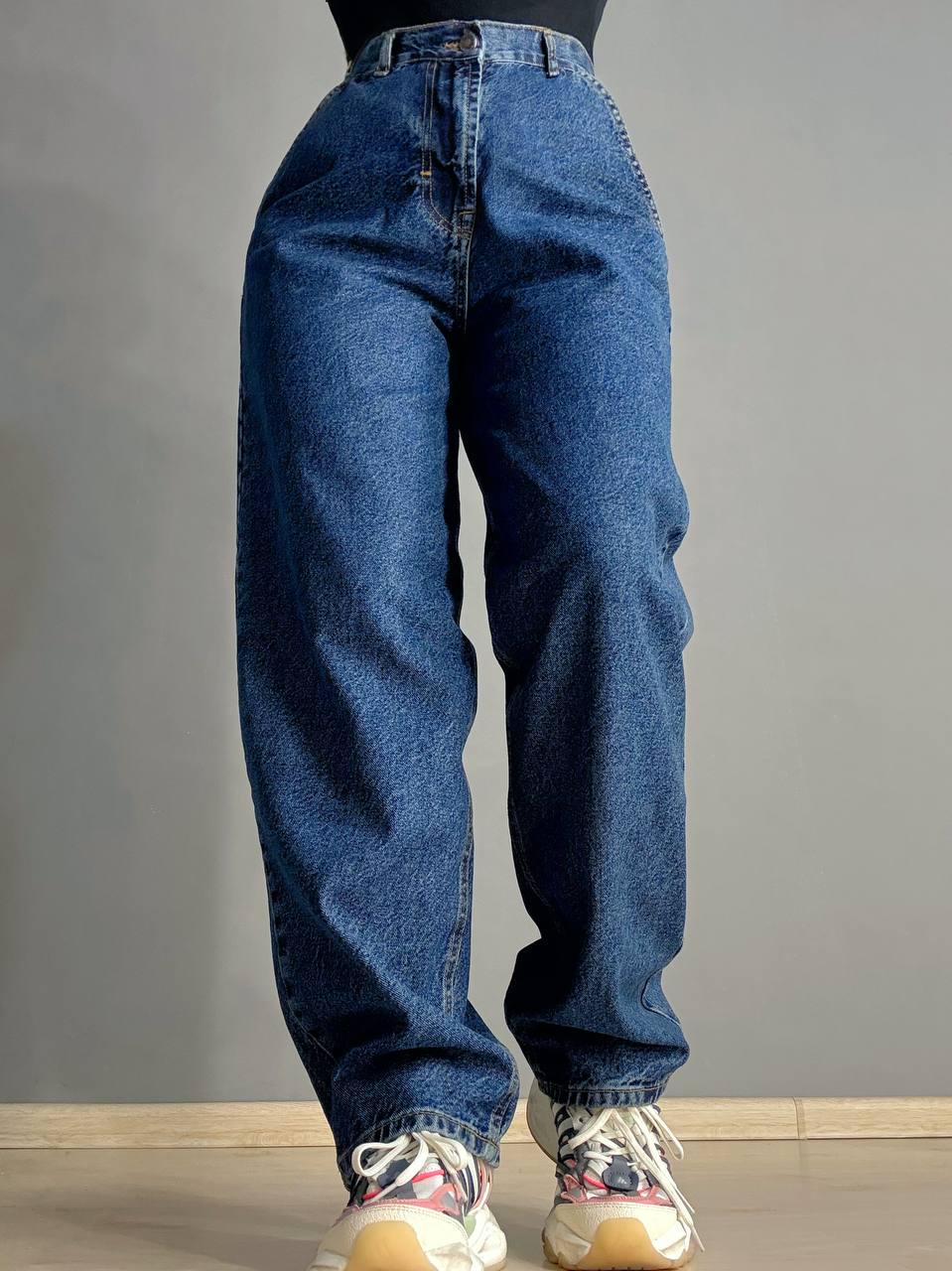 Джинсы женские ITS Basic 2952-1 бананы скейтеры косые карманы р. 38 Синий (4817)