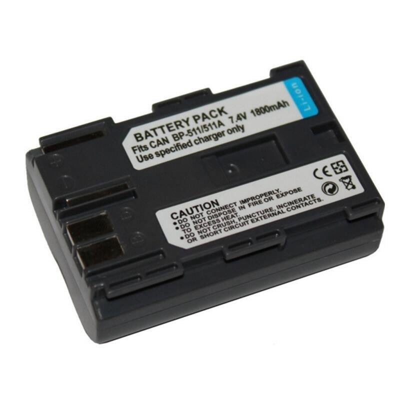 Акумулятор для фотоапаратів та відеокамер Canon BP-511a аналог 1800 ma