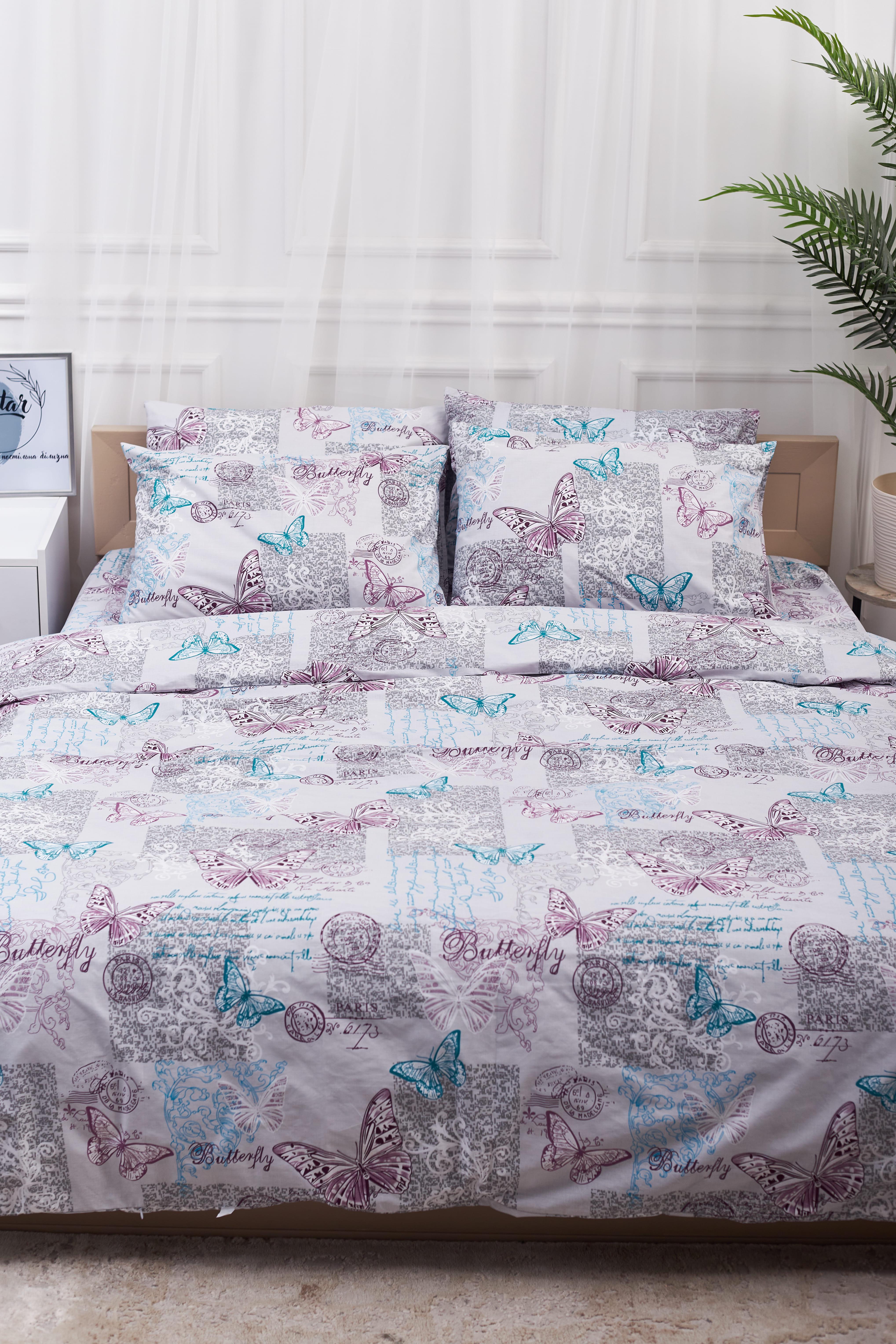Пододеяльник Moon&Star Gold Люкс Butterfly бязь king size 220х240 см (MS-870000014)