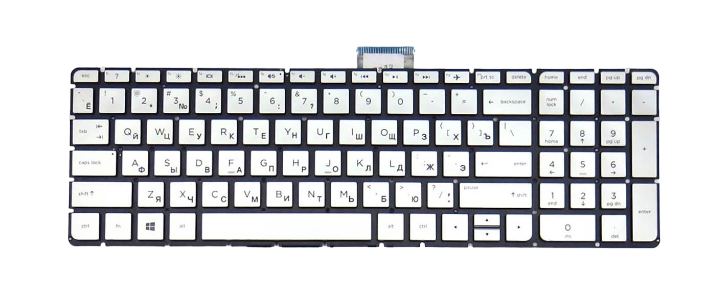 Клавиатура для ноутбука HP Pavilion 17-AB с подсветкой клавиш матовая (812726)