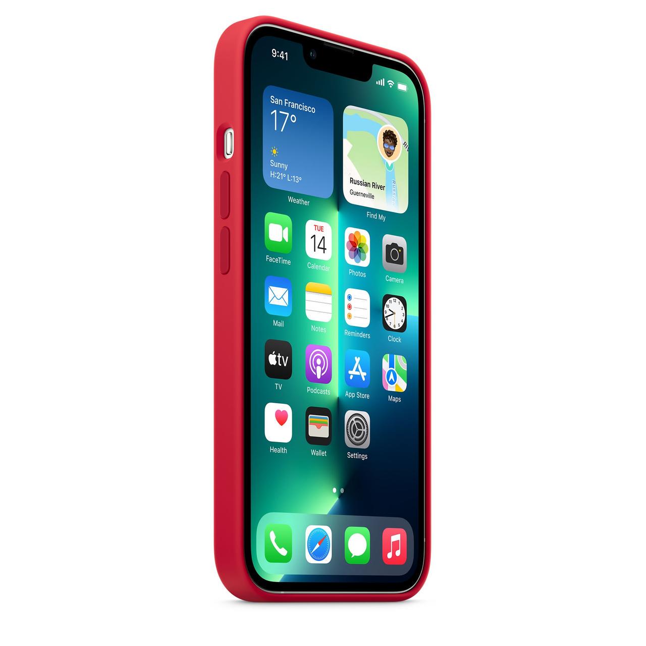 Силіконовий чохол накладка Silicone Case for iPhone 13 Pro Max, Product Red (HC)(A) - фото 5