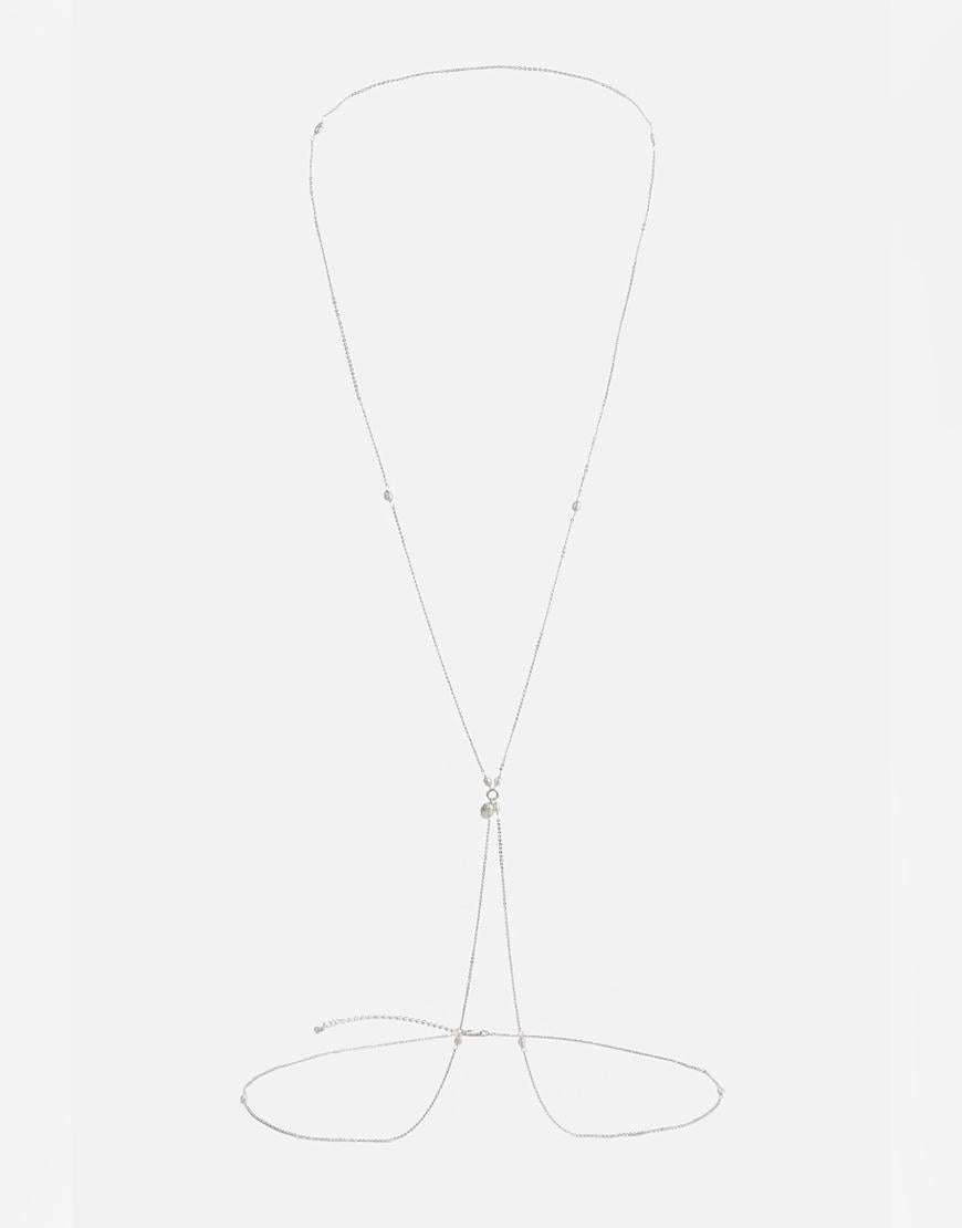 Боді Чейн Venus SILVER STORIES біле One size