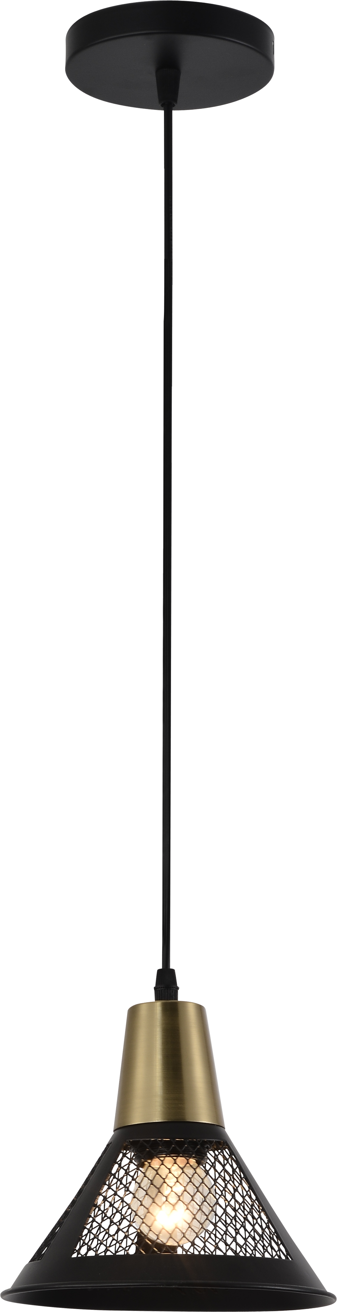 Люстра подвесная лофт Sirius XA3221/1 BK+COPPER