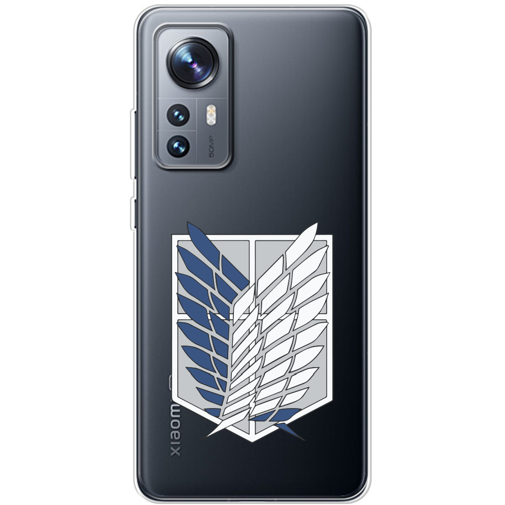 Чехол BoxFace Xiaomi 12 / 12X Атака Титанов Крылья Свободы Прозрачный силикон (44529-bk88-44529)