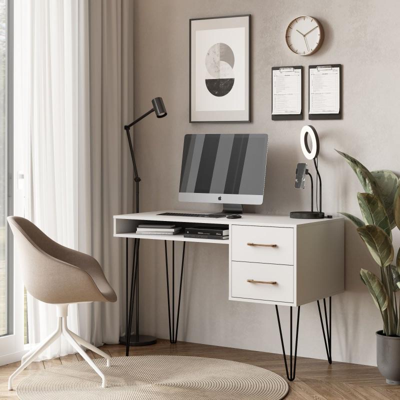 Стіл письмовий Loft-2 1200х598х750 мм Білий (Арт.232) - фото 3