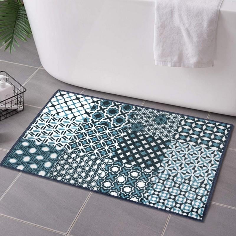 Килимок для ванної кімнати Taba 314В 50х80 см Бірюзовий