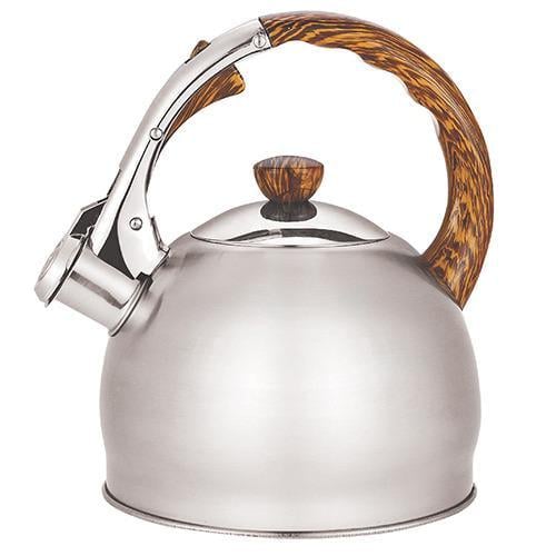 Чайник из нержавеющей стали со свистком SS Stenson MH-3532 одинарное дно 2,0 л Серый (353255)