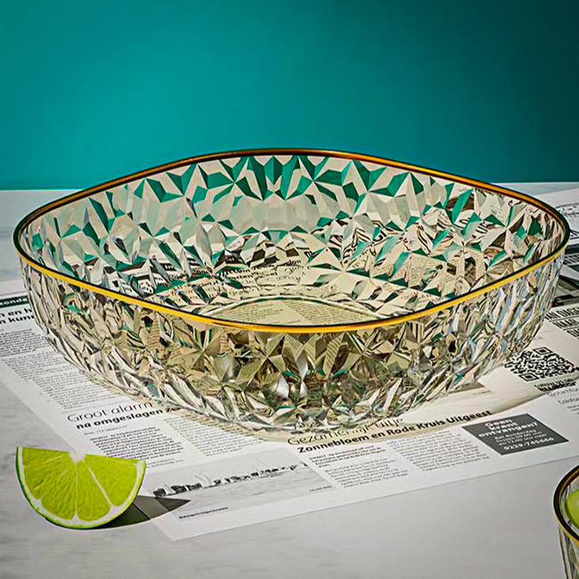 Тарелка глубокая Crystal Glassware пластиковая Желтый (25655400)