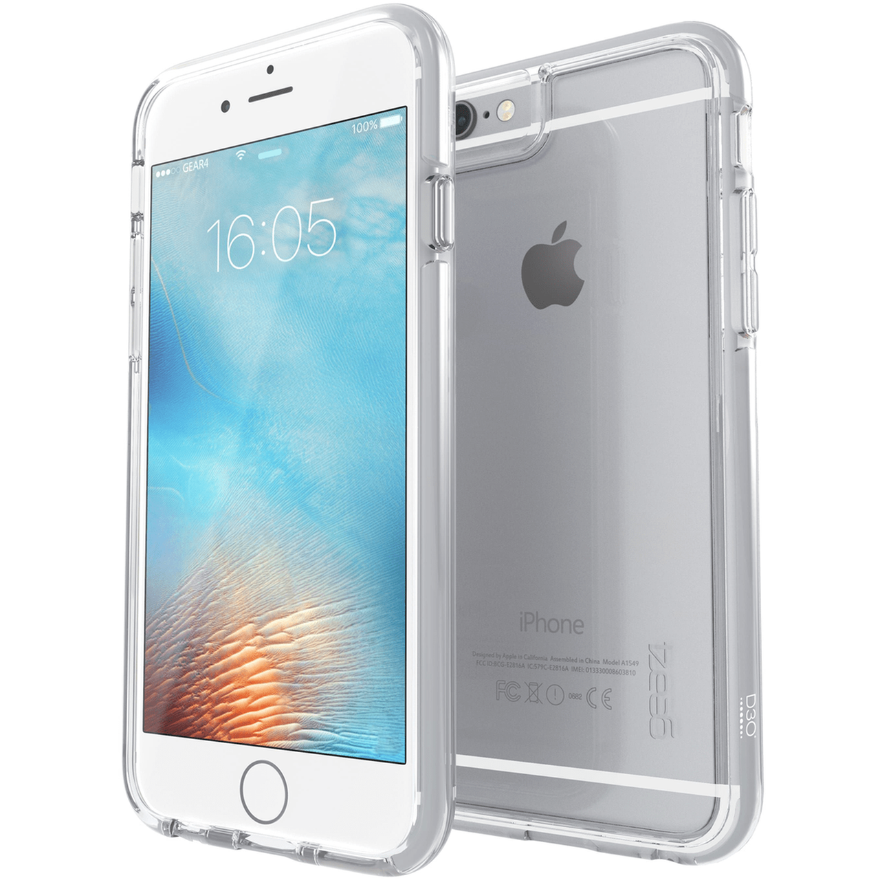 Прозрачный чехол накладка Gear4 IceBox Tone Protective Cover for iPhone 6/6S